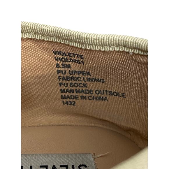 Steve Madden Violette Faux Leather Ballet Flats Slip On Ballerina Gold Size 8.5M - Picture 11 of 11